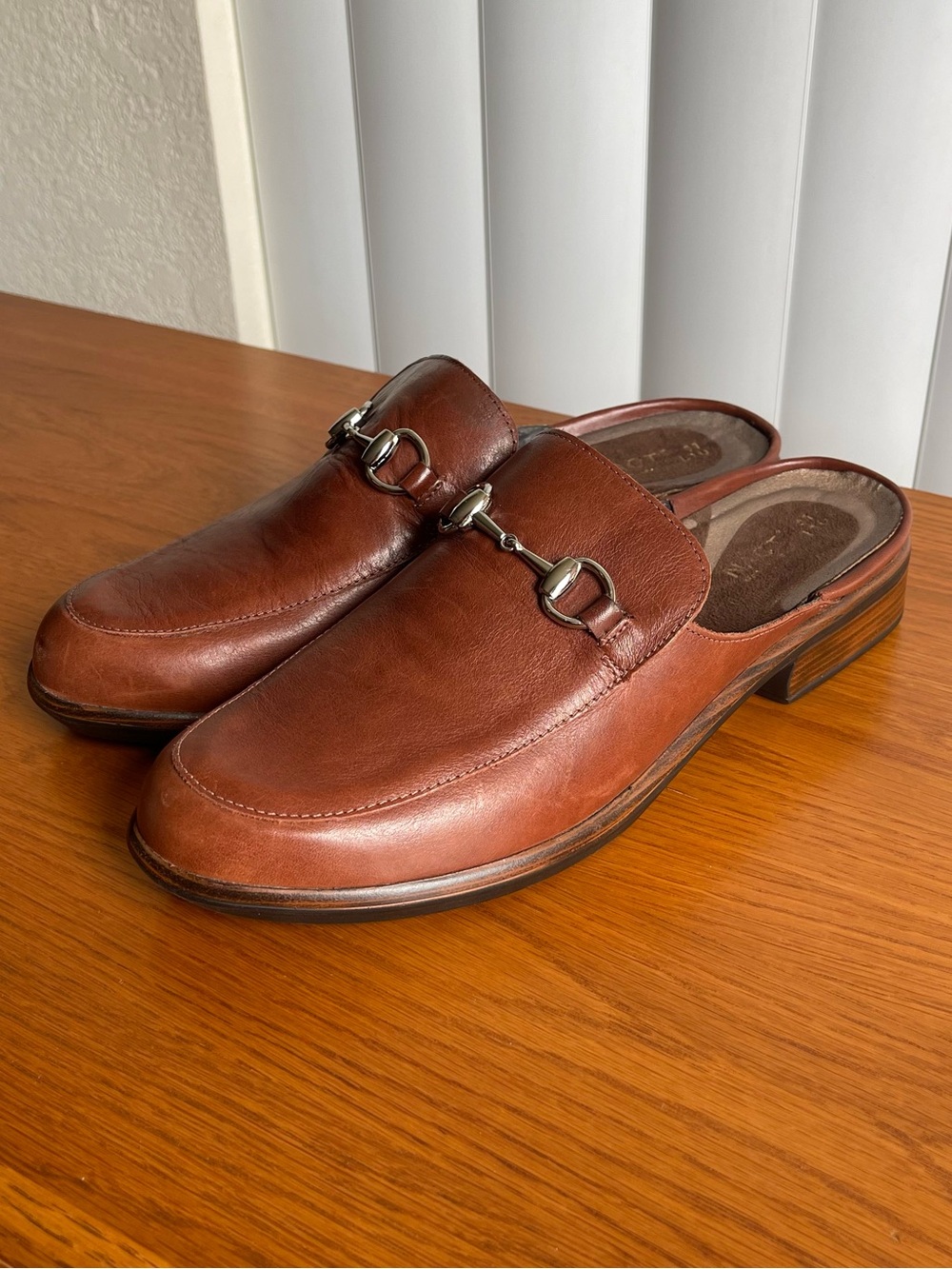 Naot Halny Mule Chestnut Brown Leather Size 41/10 - Picture 2 of 15